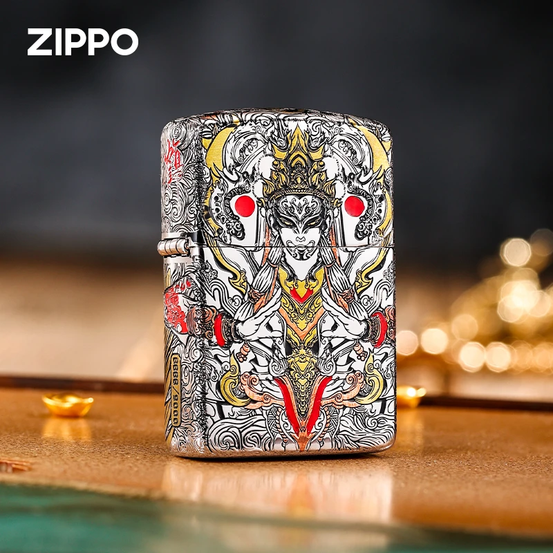 Zippo正品打火机专属（错金银白鹤童子）