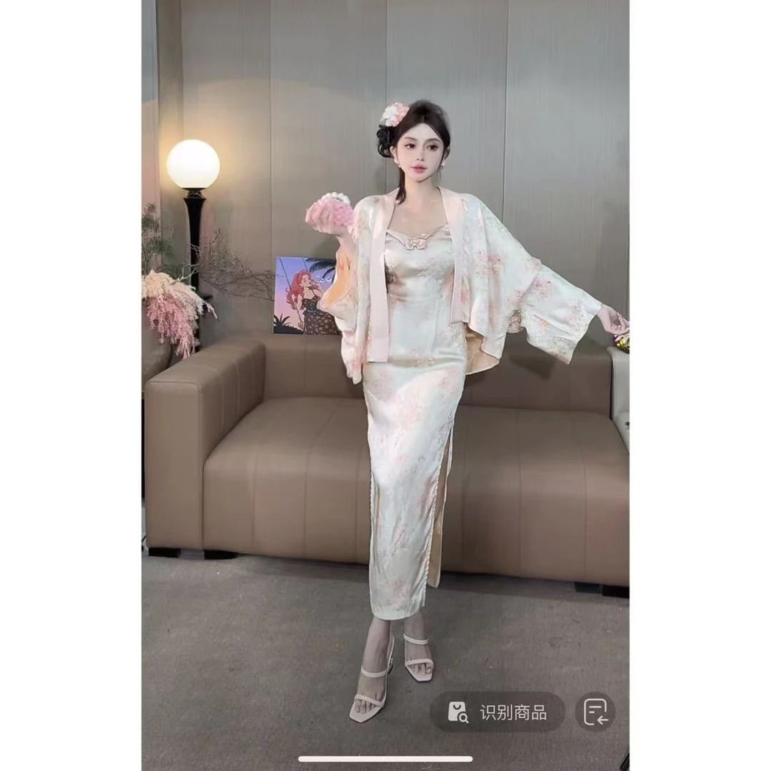 DACPAN-“玫瑰花园”优雅吊带连衣裙 胸垫不可拆 2025/盼·YP305