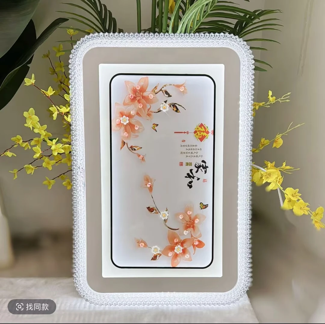 中山钢化玻璃卧室灯新款led吸顶灯简约大气智能房间灯餐厅灯遥控