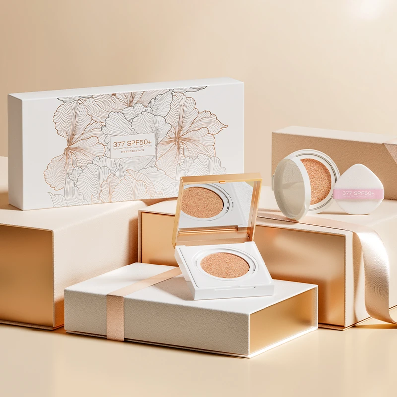 377美白防晒遮瑕CC霜保湿气垫霜防水防汗不卡粉不脱妆四合一