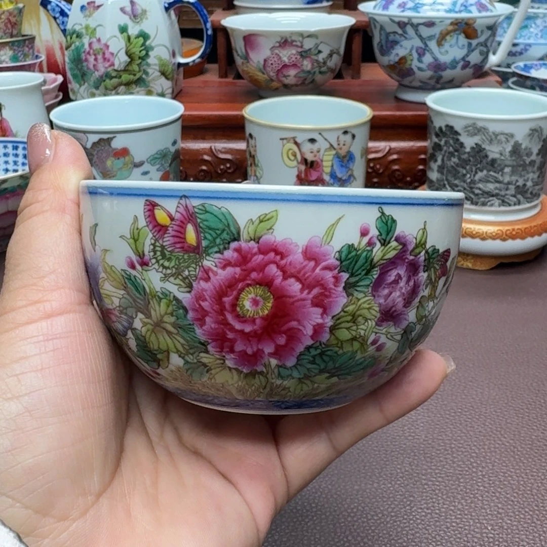 瓷片景德镇仿古手工制作精品展示