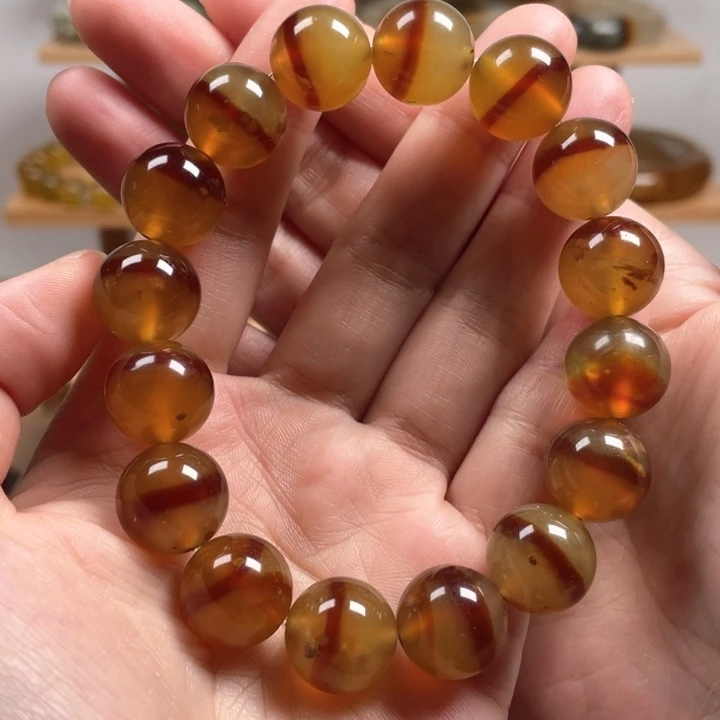 未镶嵌蛇纹石玉手链