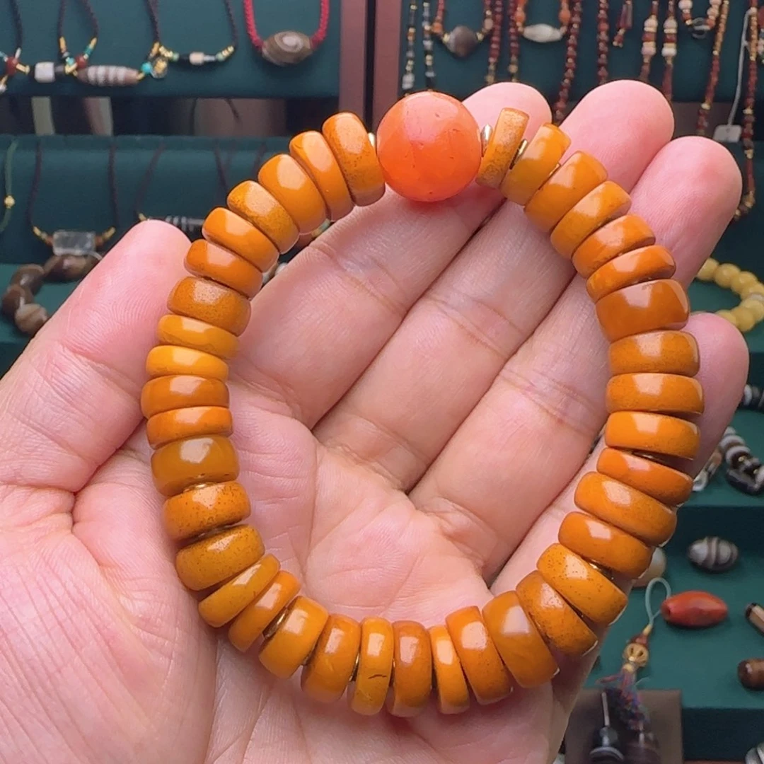 蜜蜡颈饰未镶嵌蜜蜡