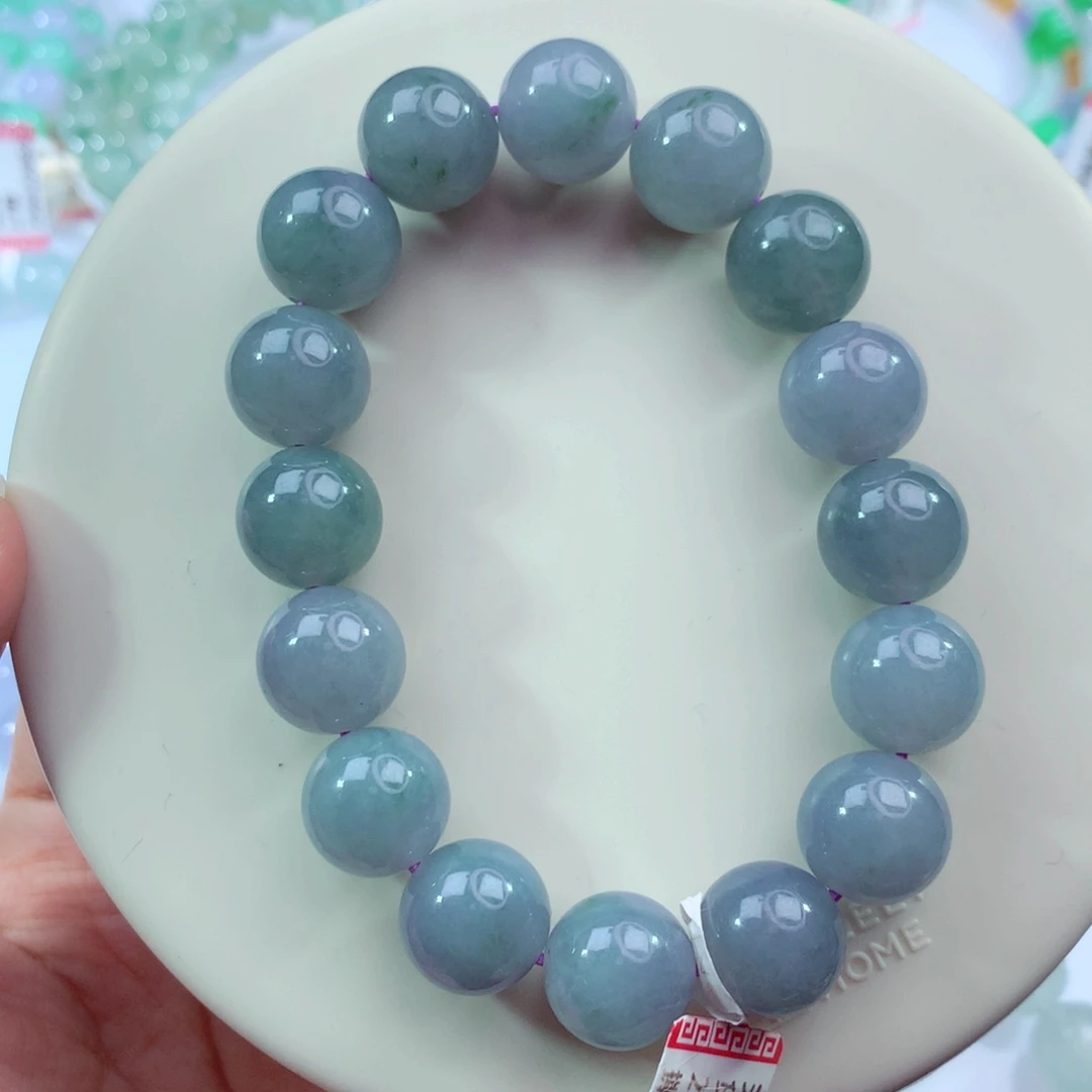 翡翠未镶嵌手链卡12.5