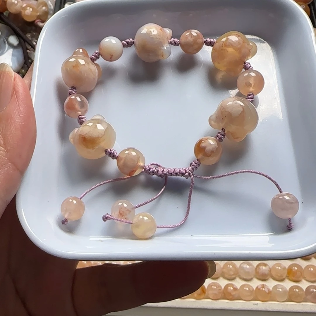 未镶嵌玛瑙/玉髓珠宝半成品