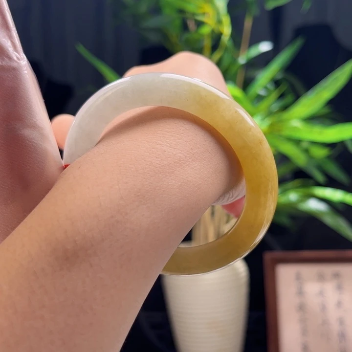 未镶嵌手镯翡翠定金链接圆条56