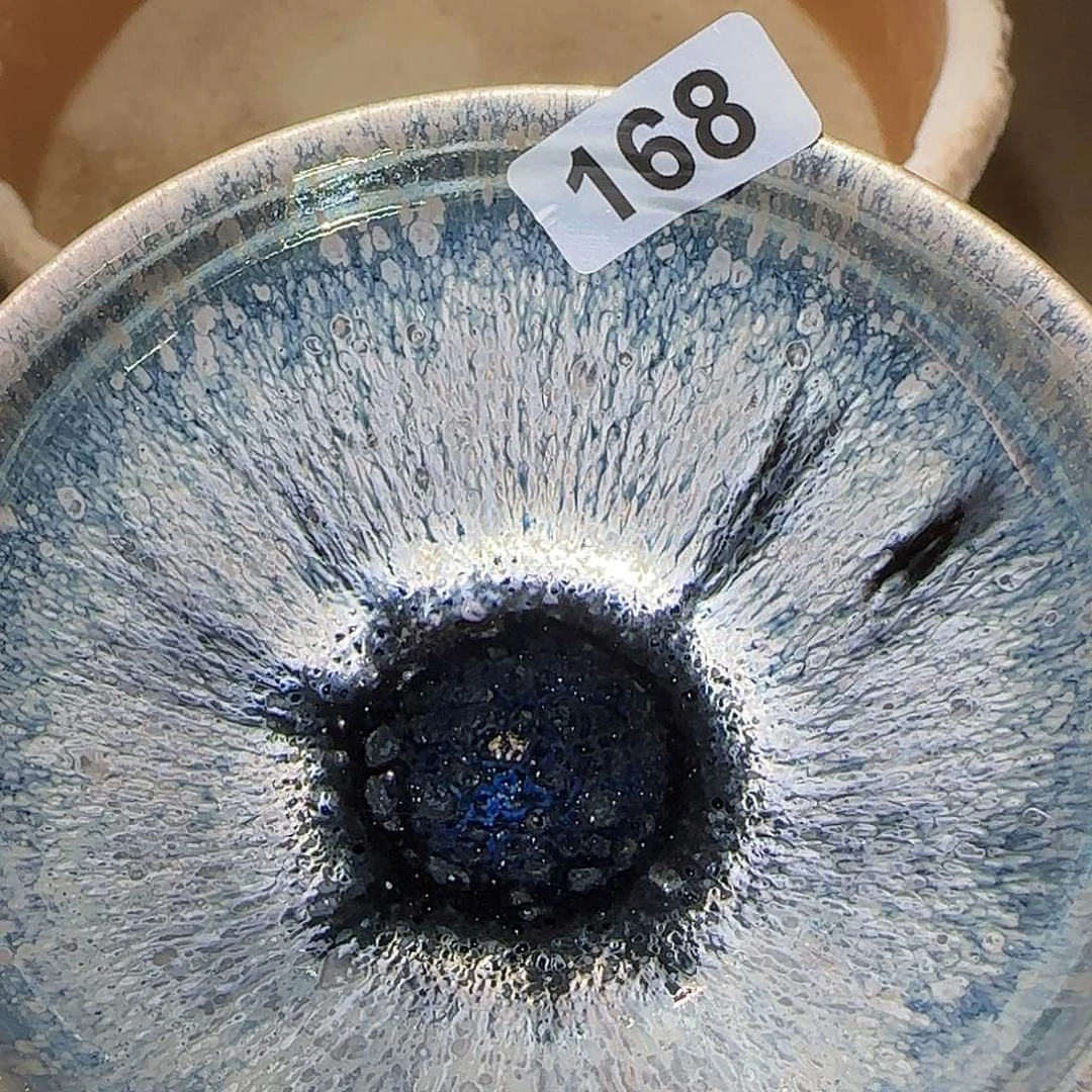 茶盏琢泥窑柴烧开窑