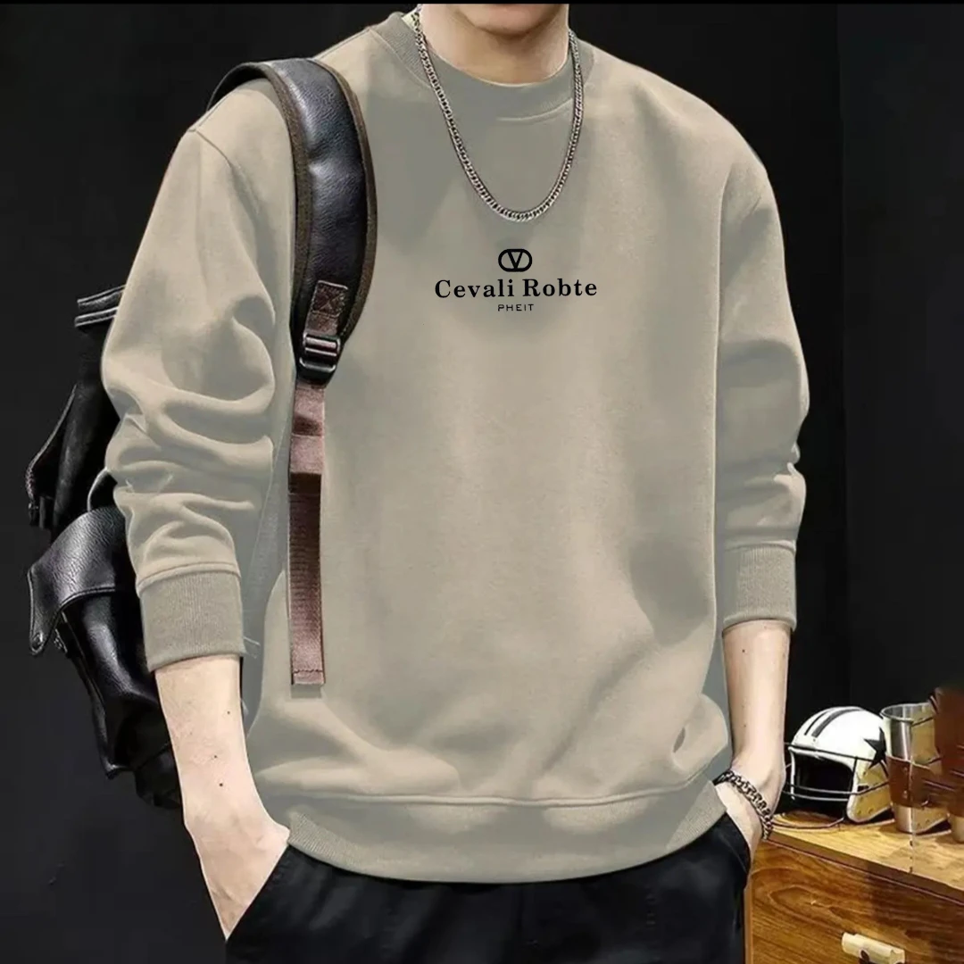 秋冬秋季长袖标准保暖圆领卫衣宽松休闲气质男装ins男士