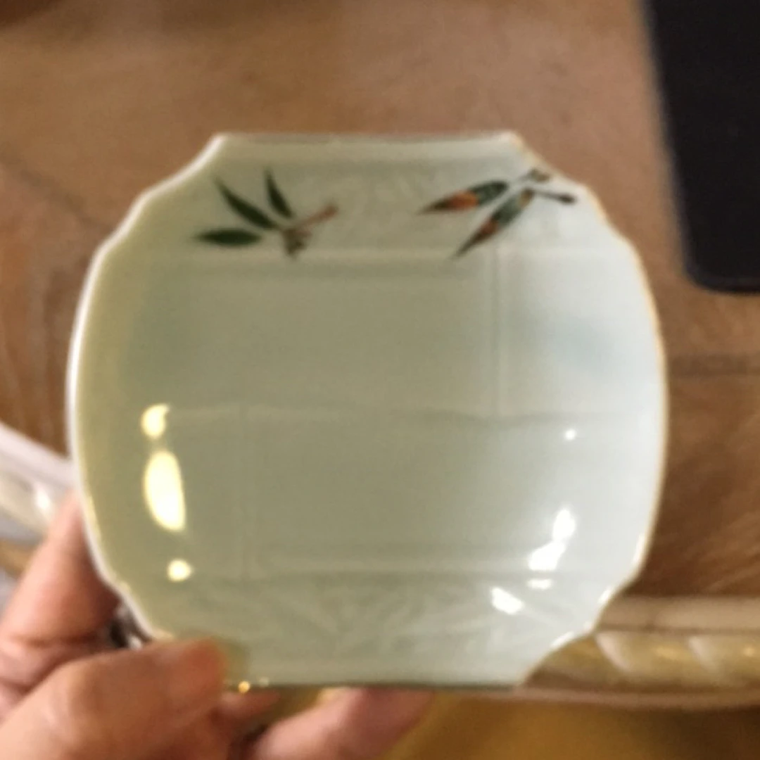 陶瓷小平盘釉下彩