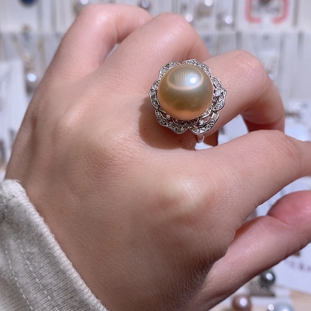 淡水珍珠戒指未镶嵌w13.2