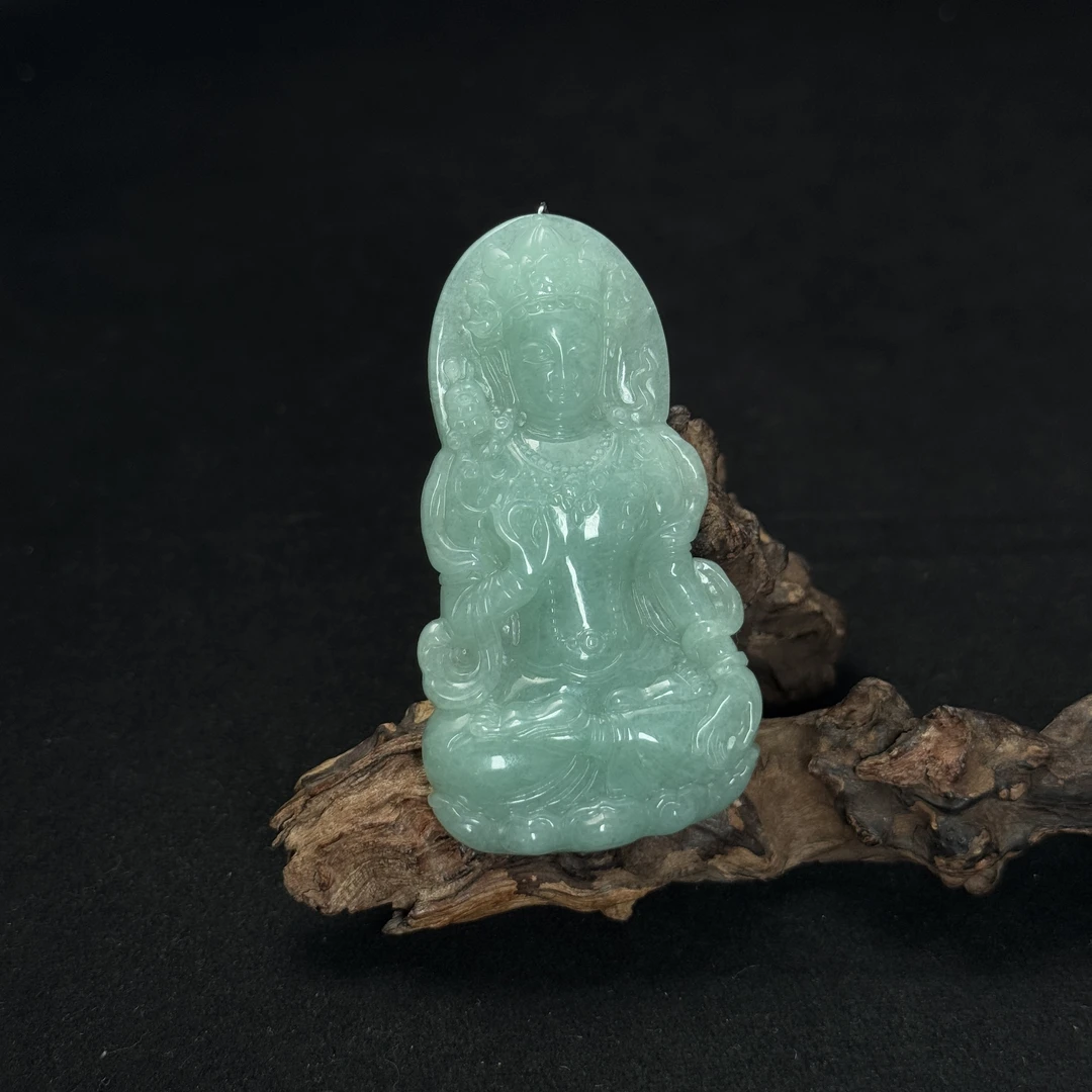 【诚翠拍品第九十八期午】翡翠99吊坠LFS1087