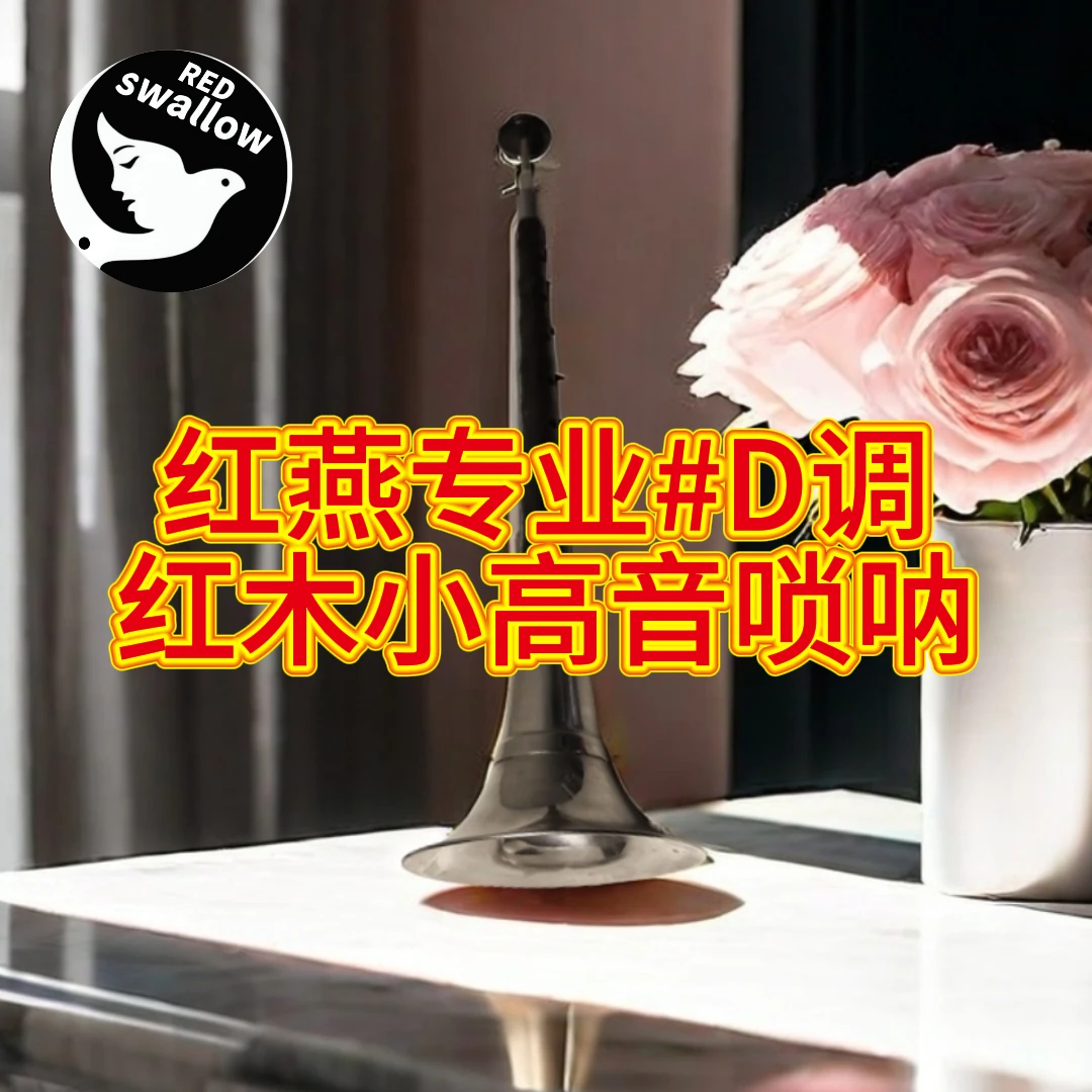 red swallow/红燕专业小唢呐#D调小高音红木演出唢呐送帆布收纳包