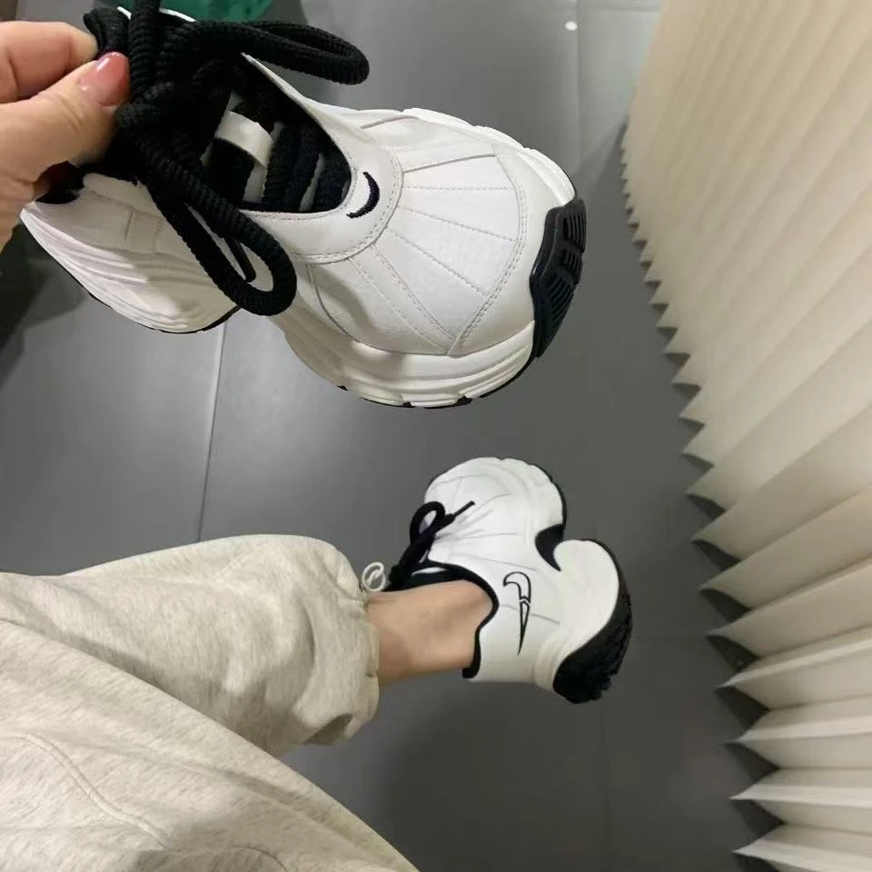 老爹鞋女款2025春季新款小个子小众厚底增高时尚百搭休闲运动鞋