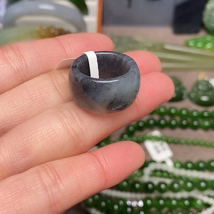 和田玉未镶嵌戒指16.2