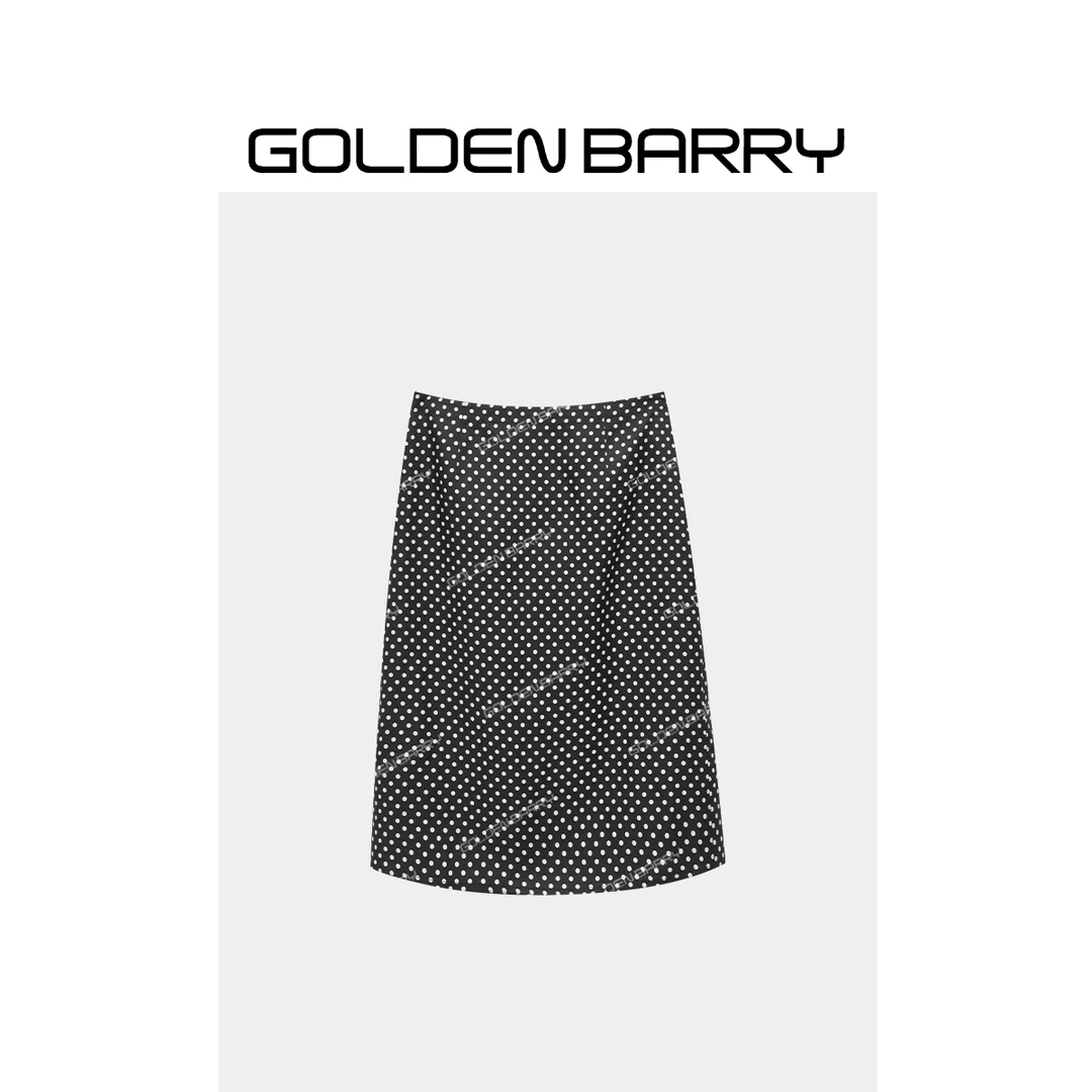 GOLDENBARRY|310212“白日魅魔”性感铜氨波点半裙