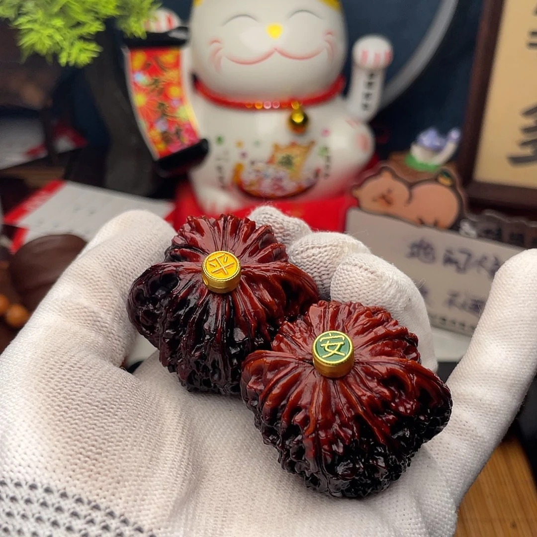 吊坠文玩核桃不****名镶嵌