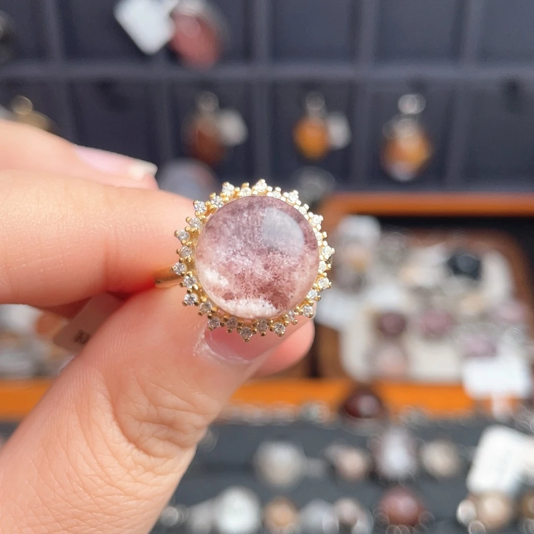 水晶戒指银S925镶嵌艾****0