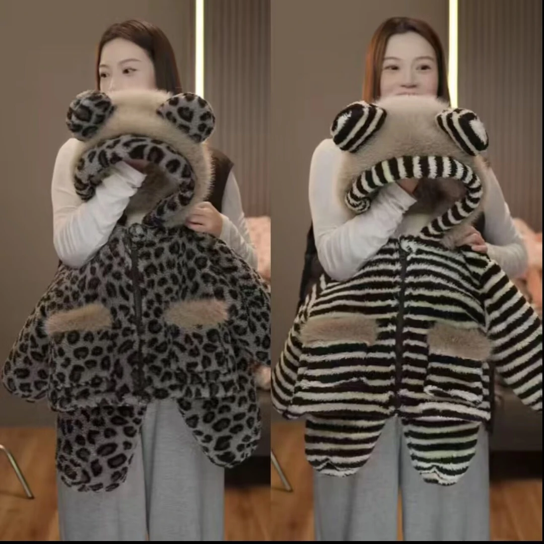 儿童三层加厚省服2025新款男女童保暖冬款套装加绒夹棉加厚家居服