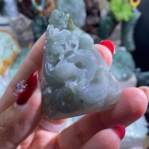 【闪购商品】颈饰未镶嵌翡翠龙牌