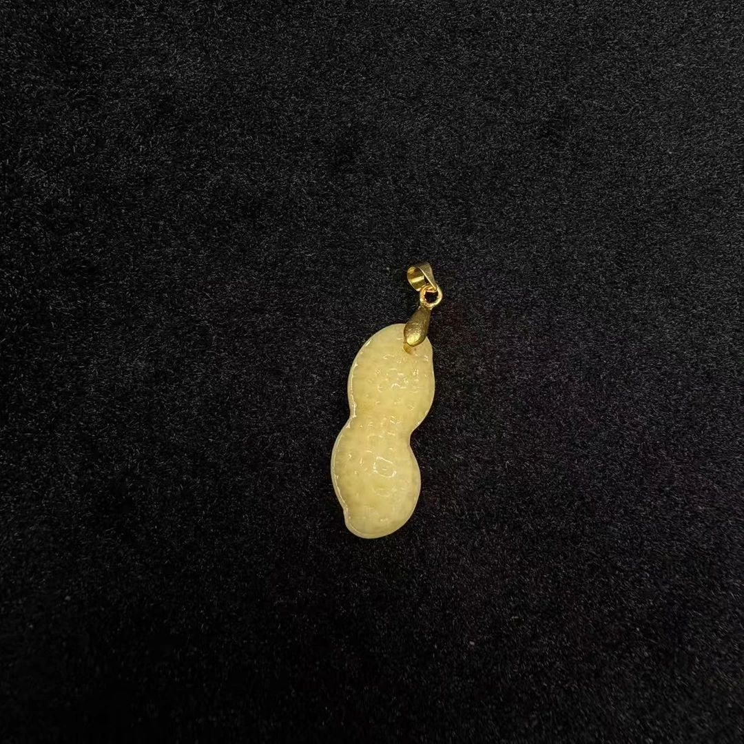 天然精美黄龙玉花生吊坠-z103-多样性发一