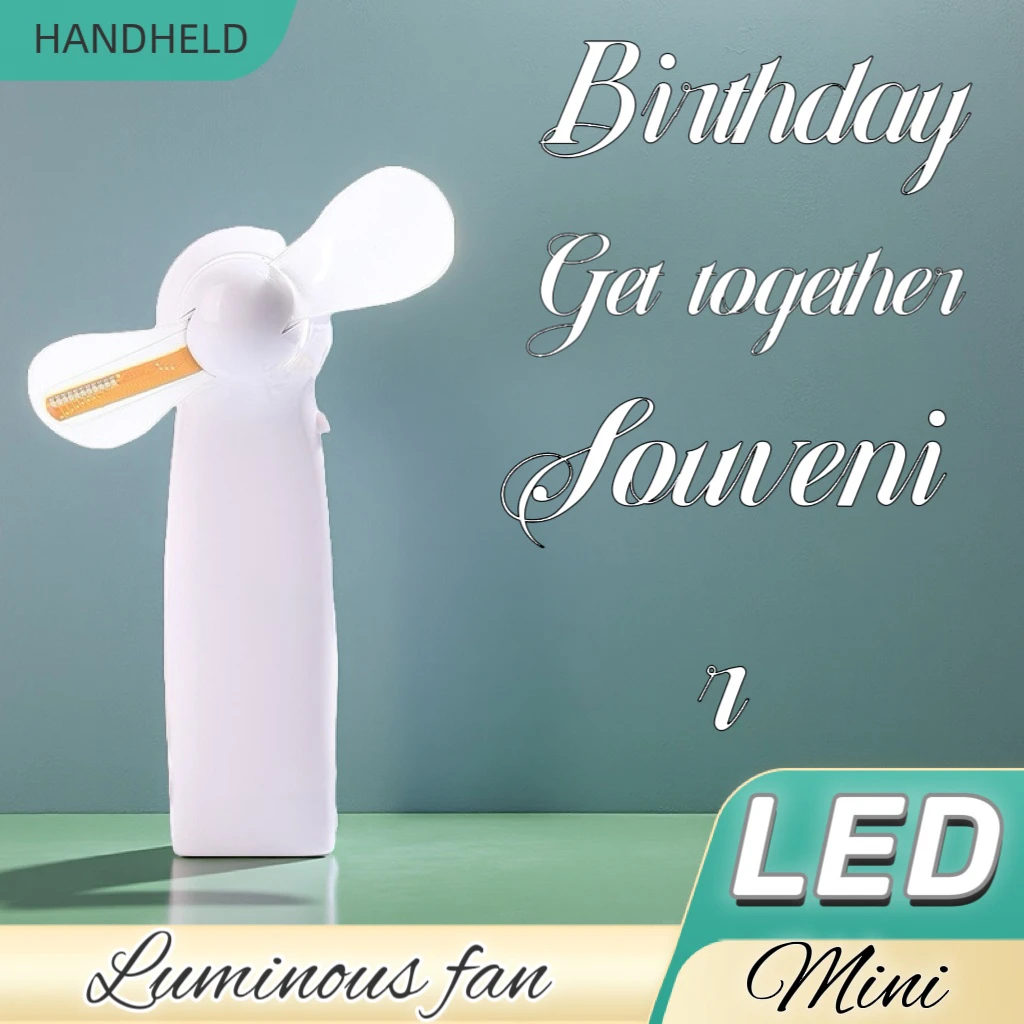 可定制迷你闪字折叠风扇明星演唱会应援助威LED手持式c转dp线推荐