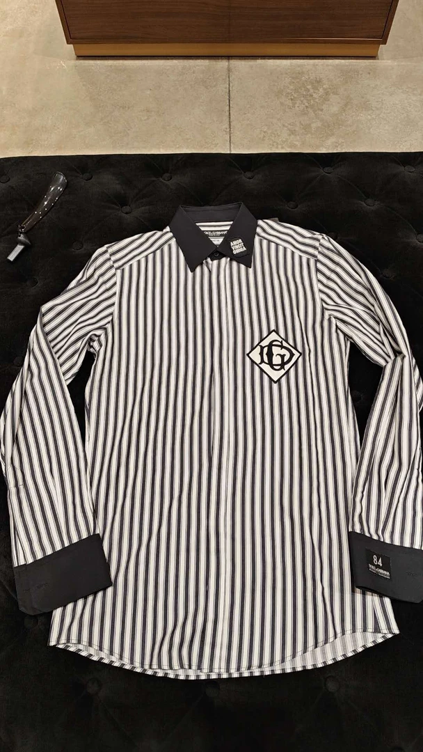 （可可在米兰）D…G折扣款 条纹衬衫