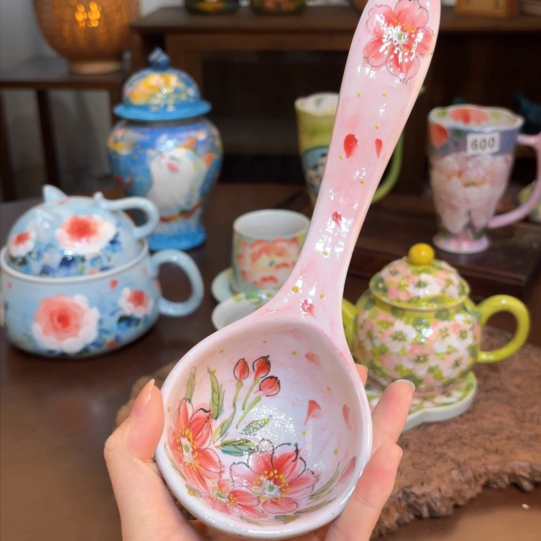 景德镇手绘高温釉下彩陶瓷茶具