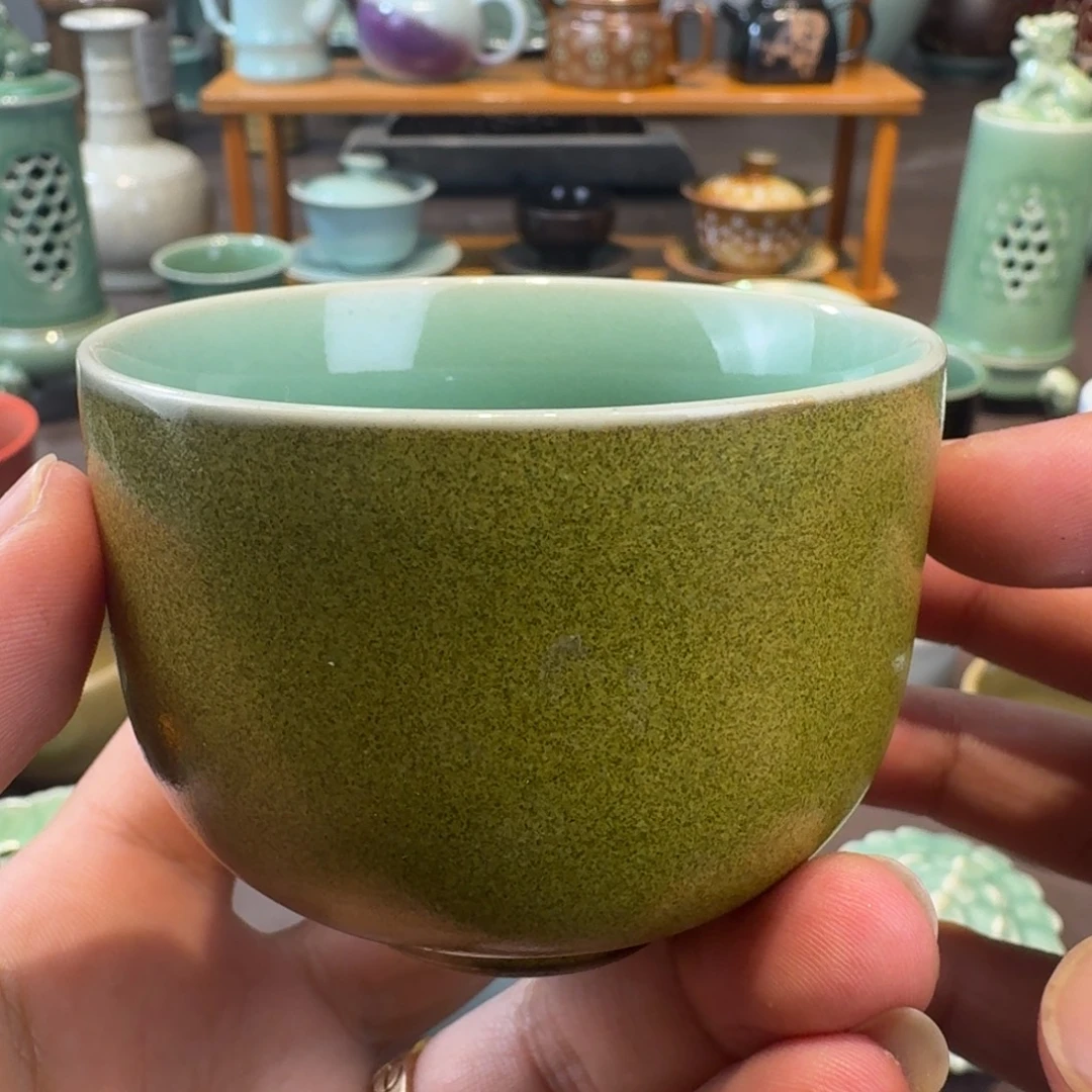 龙泉青瓷茶具微瑕