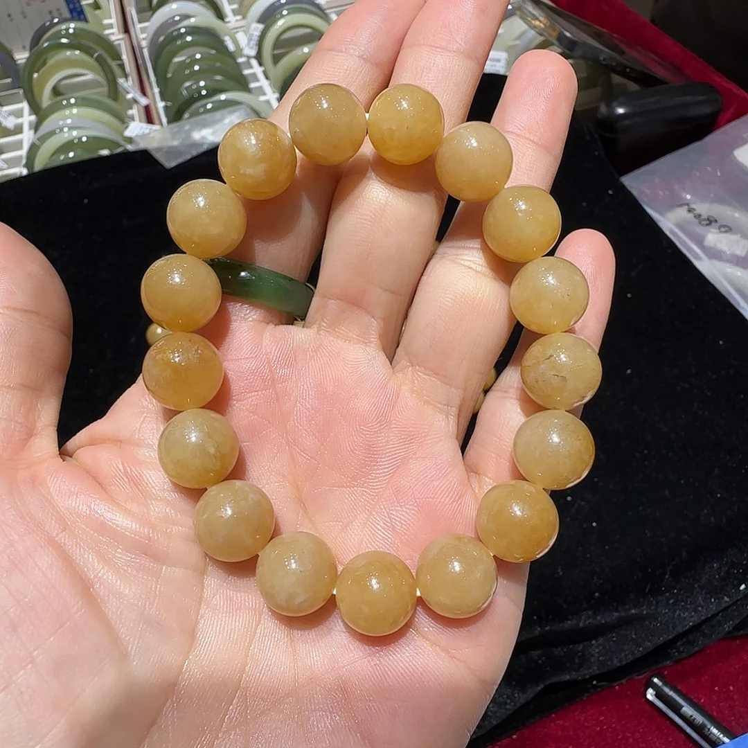 和田玉（糖玉）未镶嵌手链676