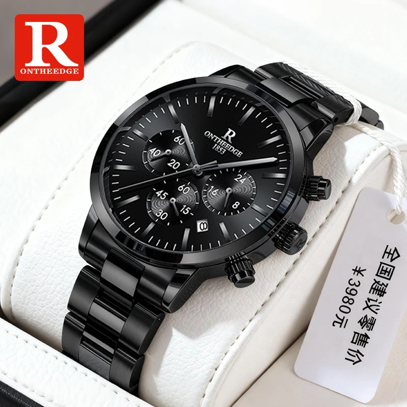 黑武士手表正宗瑞士机械表男士防水时尚高颜值网红新款石英表男款