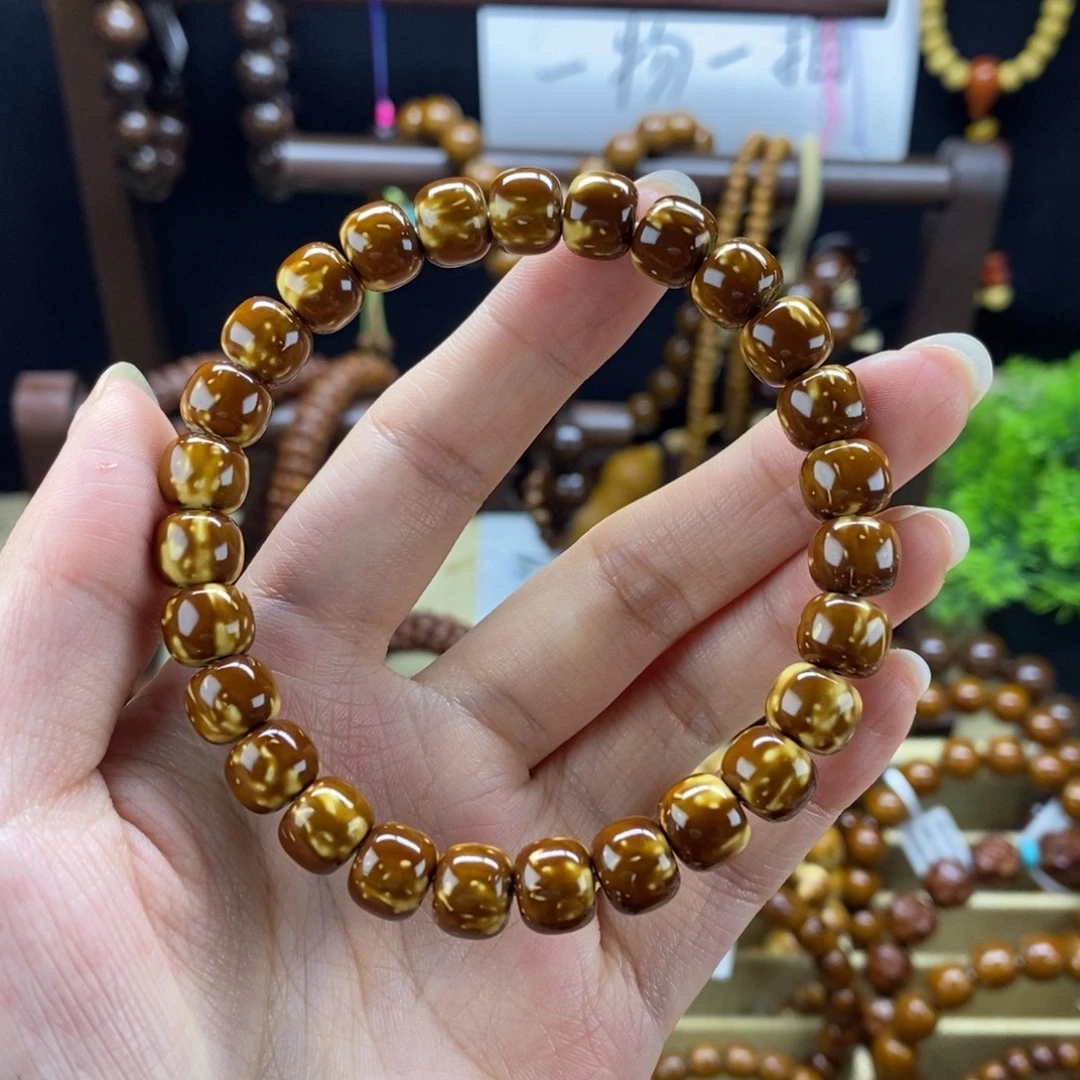 紫金鼠手串花皮实心