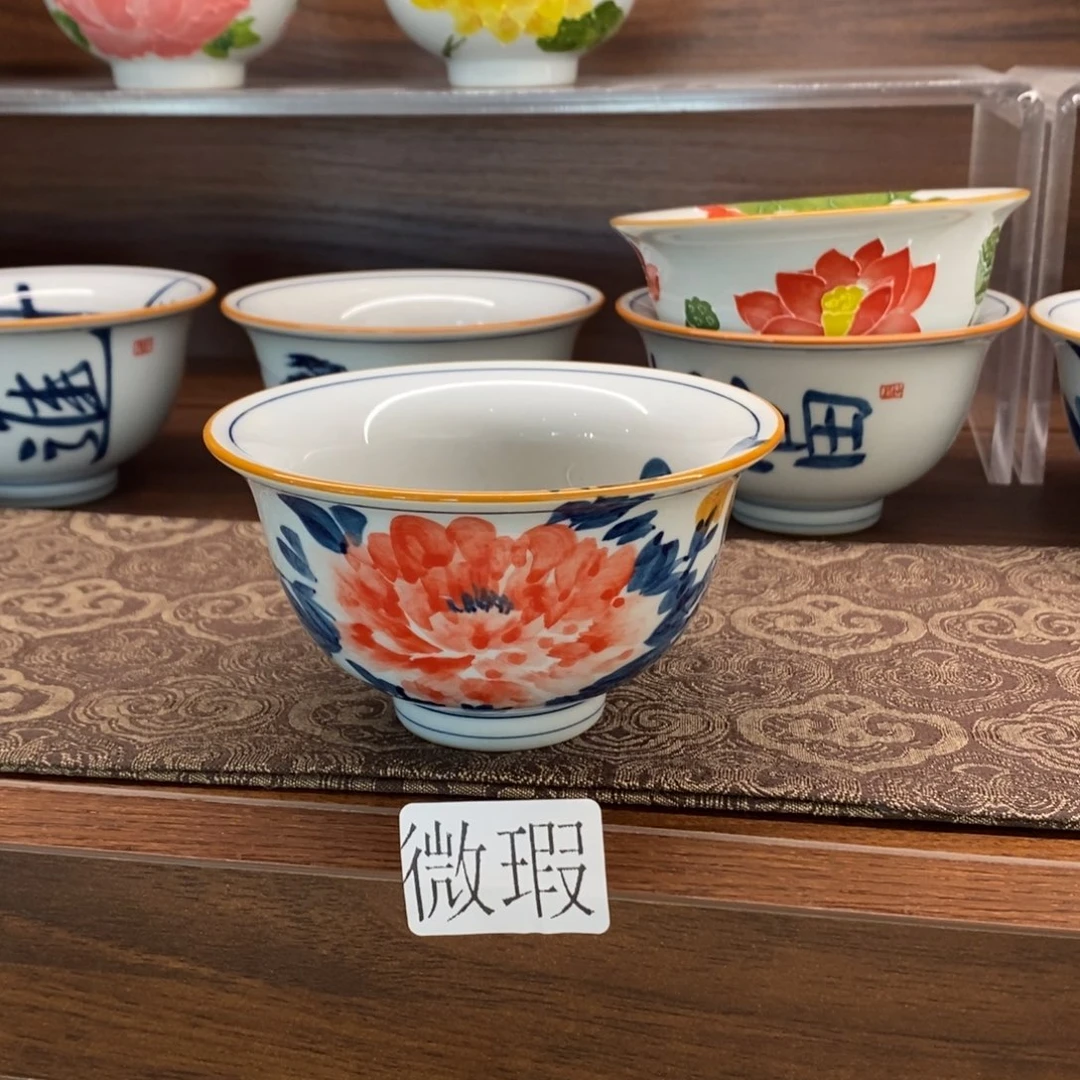 釉下彩老陶泥手工绘制