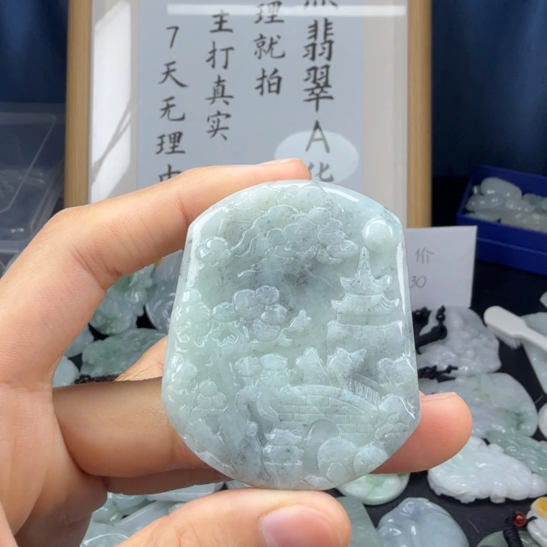 翡翠未镶嵌颈饰翡翠