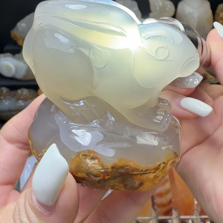 玛瑙/玉髓合金摆件