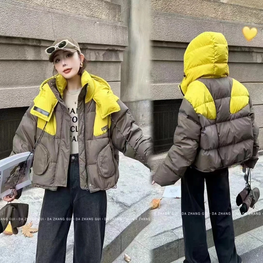 清 十三行 撞色大外套配送手套