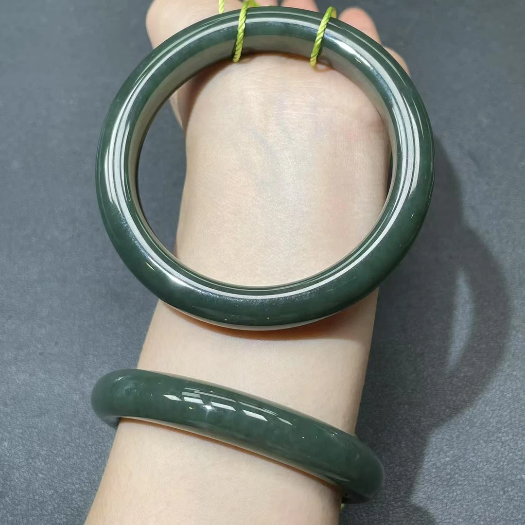 【菲】和田玉且末蓝手镯多样性发其一@k