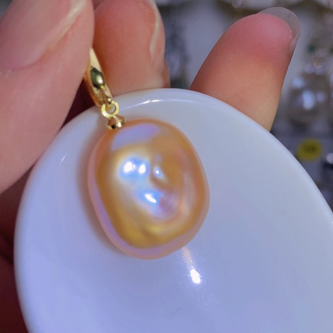 天然淡水珍珠淡水珍珠银S925镶嵌