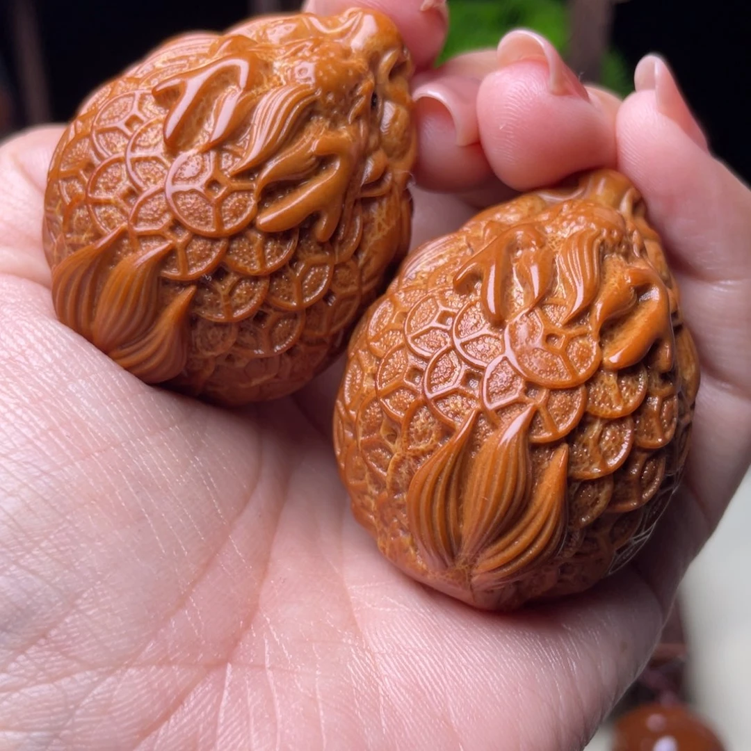 吊坠橄榄核金币龙龟手球3.7