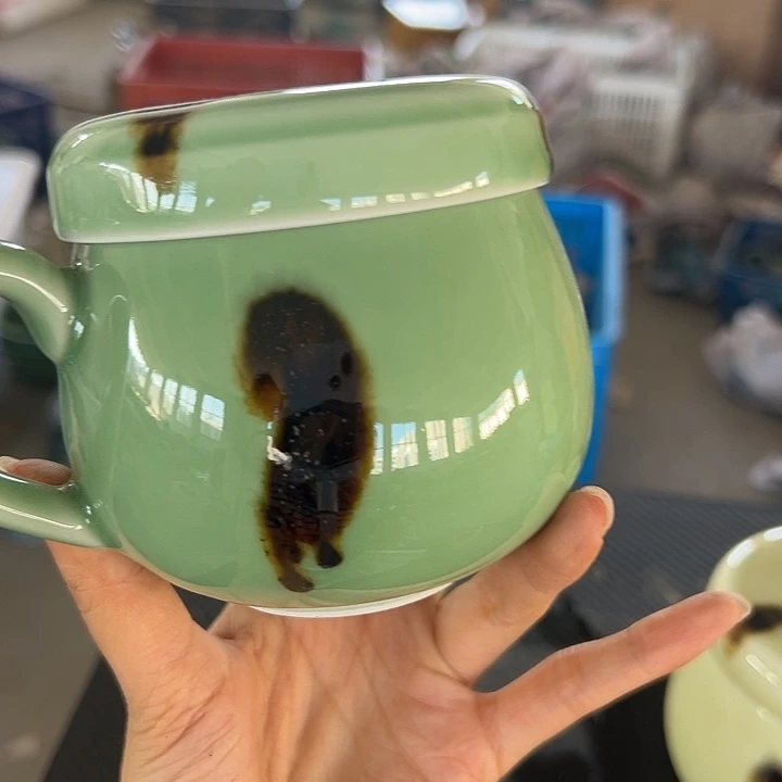 龙泉云间青瓷小米茶器