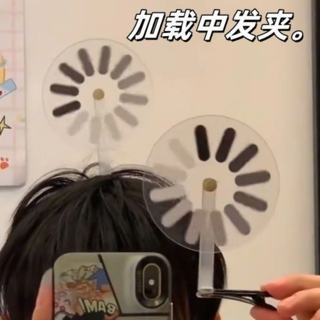 加载中发夹旋转发夹大脑宕机发饰搞怪可转圈送朋友鸭嘴夹发卡发箍
