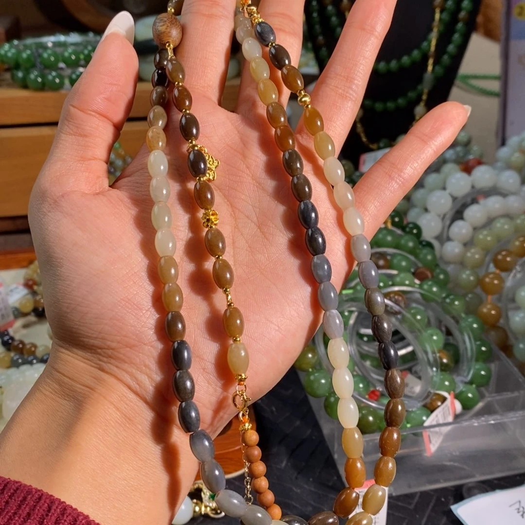 和田玉未镶嵌手链