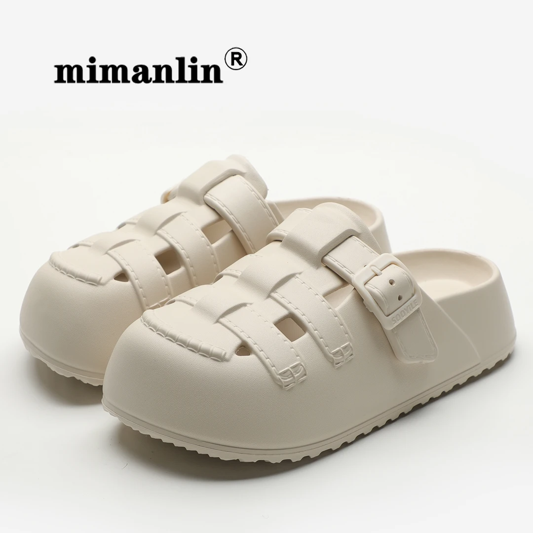 包头懒人半拖鞋女夏季外穿2025新款轻便软底防滑舒适百搭凉拖鞋子