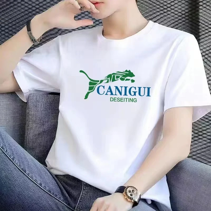 【100%纯棉】2025潮流纯棉圆领短袖百搭男女同款情侣款多种图案111