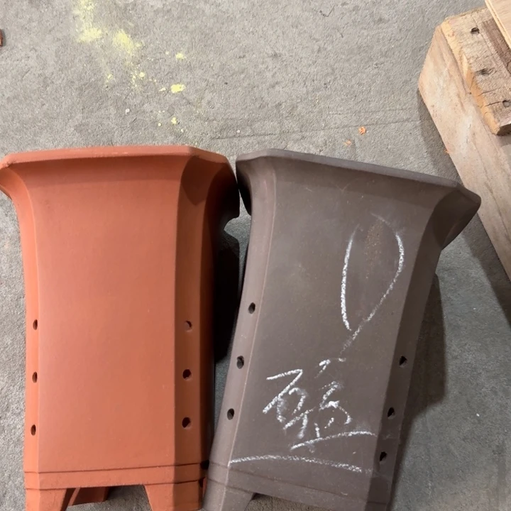 紫砂花盆 高度22口径16 微瑕