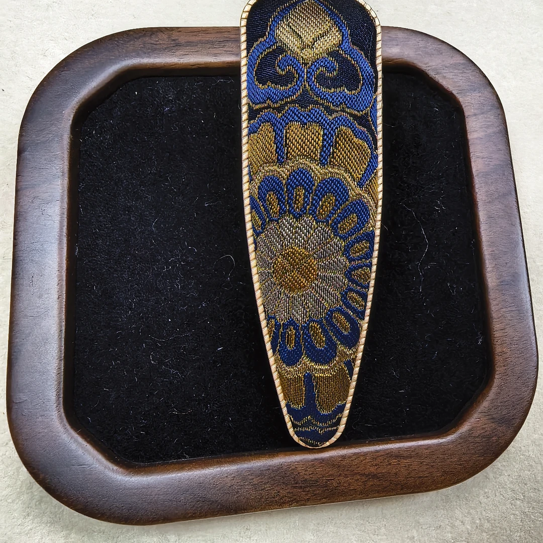 大水滴宋锦真丝发饰发夹DIY原创设计