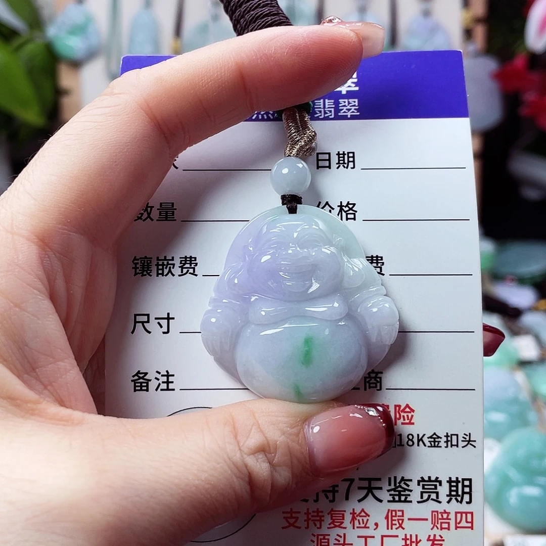 翡翠未镶嵌颈饰佛公18