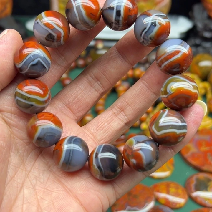 玛瑙/玉髓未镶嵌手链