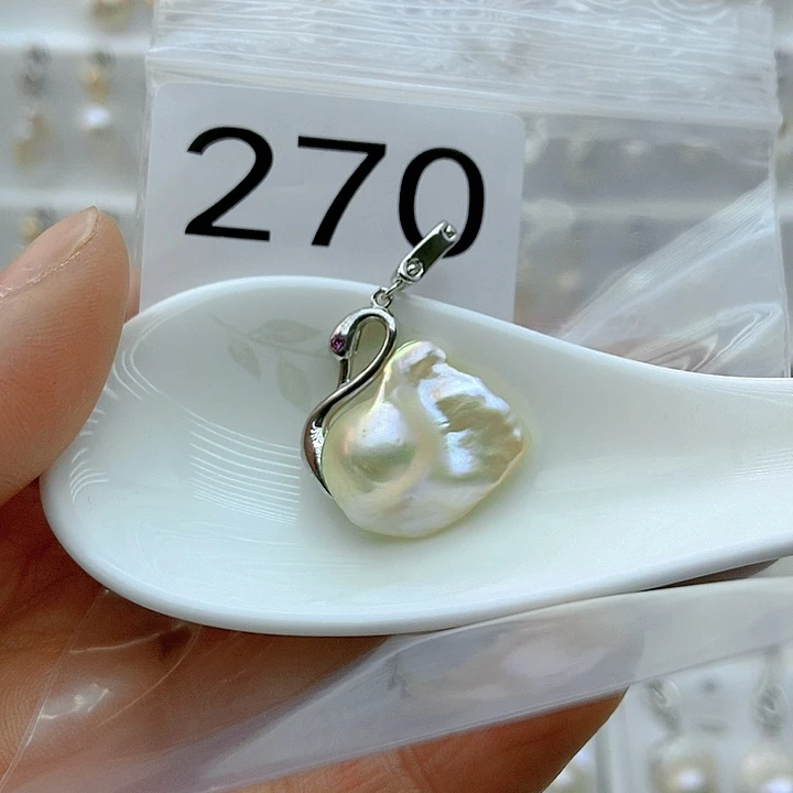 淡水珍珠颈饰银S925镶嵌