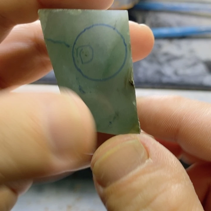 瓜***财定制翡翠未镶嵌卡18珠子一颗