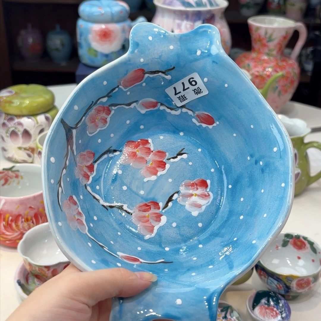 景德镇手绘高温釉下彩陶瓷茶具